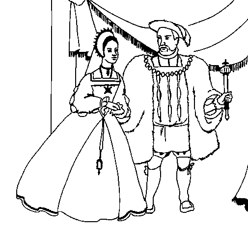 Medieval coloring page