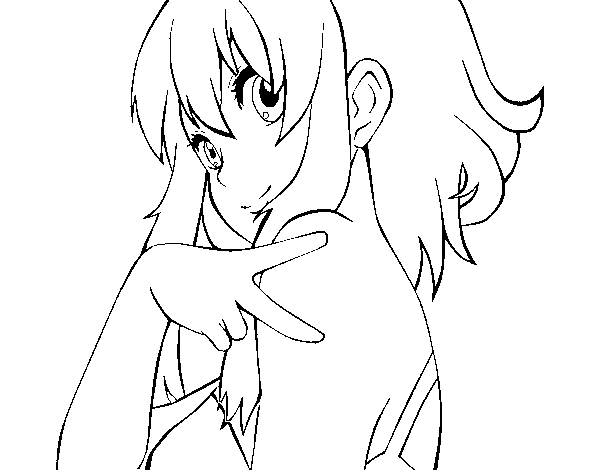 Megpoid Gumi Vocaloid coloring page
