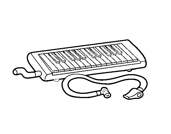 Melodica coloring page