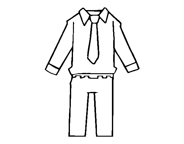 Mens clothing coloring page - Coloringcrew.com