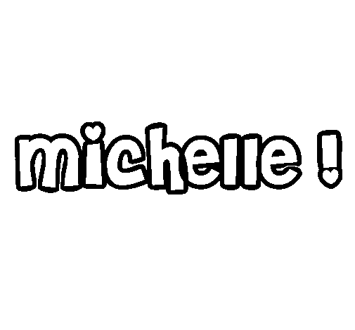 Michelle coloring page