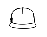 Modern Cap  coloring page