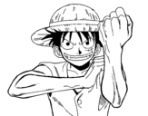 Monkey D. Luffy coloring page