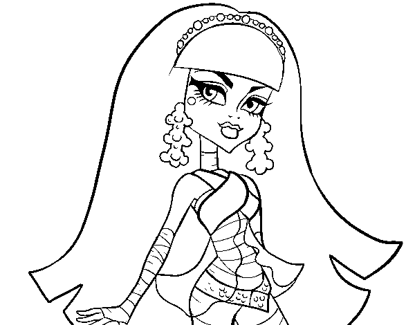 Monster High Cleo de Nile coloring page