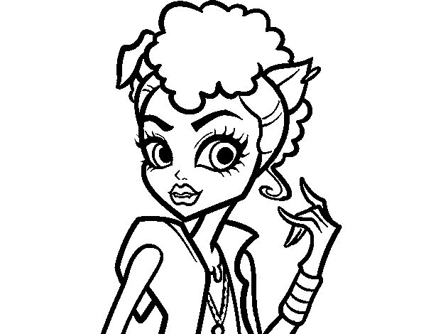 Monster High Howleen Wolf coloring page