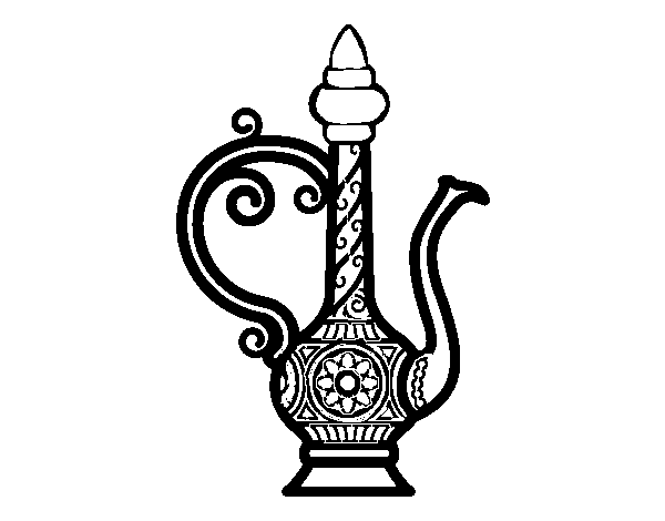 Morroco Teapot  coloring page