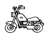 Dibujo de Motorbike Harley