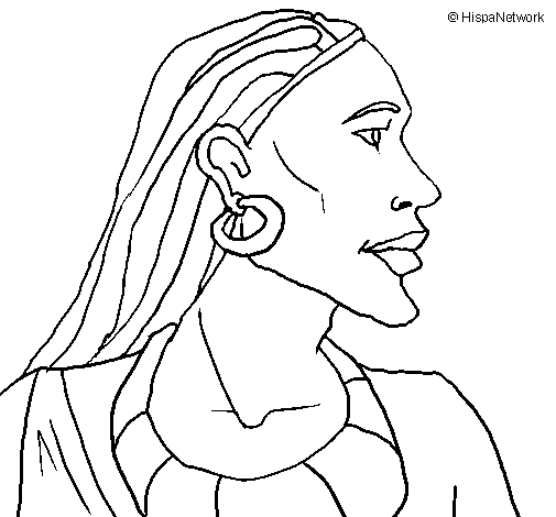 Mozambican coloring page