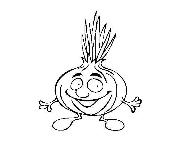 Mr. onion coloring page