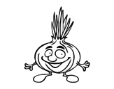 Mr. onion coloring page