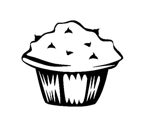 Muffin Coloring Page Coloringcrew Com