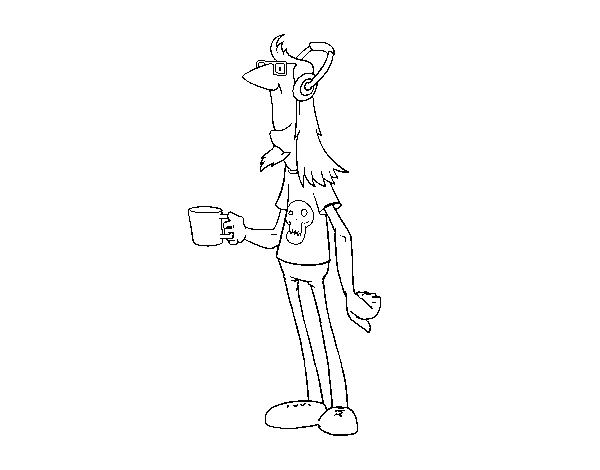Music editor coloring page