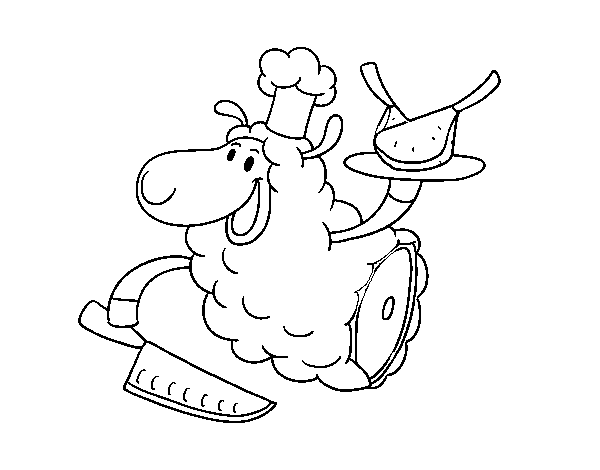 Mutton coloring page