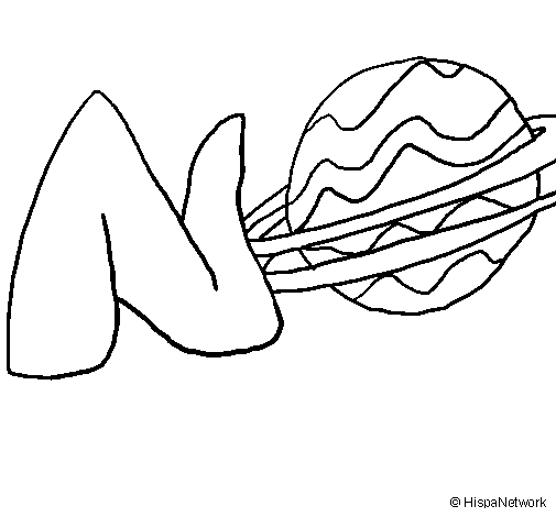Neptune coloring page