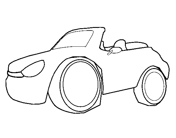 New car coloring page