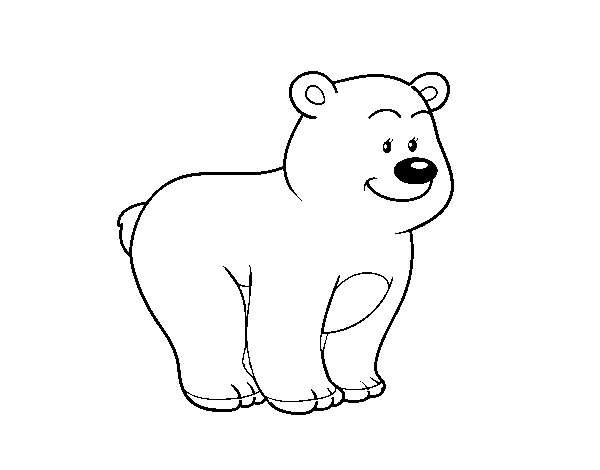 Nice bear coloring page