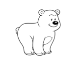 Nice bear coloring page