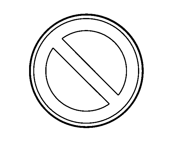  No parking coloring page