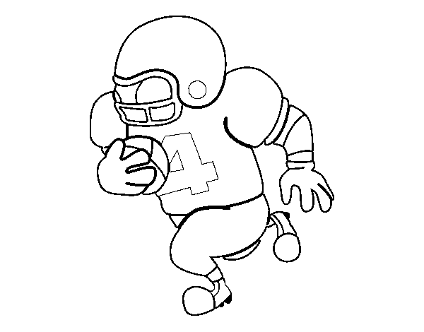 Offensive guard coloring page