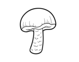 One mushroom coloring page