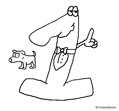 One coloring page