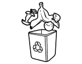  Organic recycling coloring page