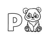 Dibujo de P of Panda