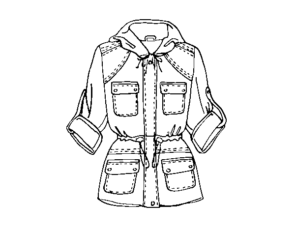 Parka coloring page