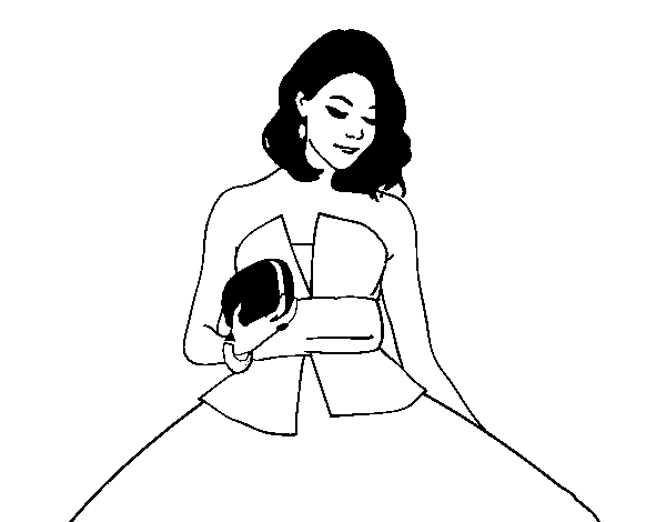 Party Outfit coloring page