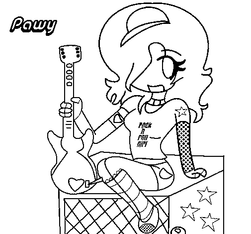 Pawy coloring page