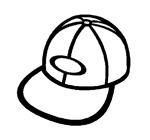 Peaked cap coloring page