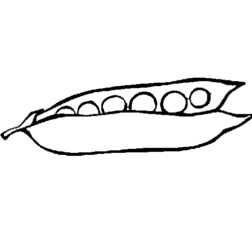 peas coloring page