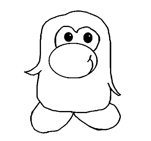 Penguin 2 coloring page