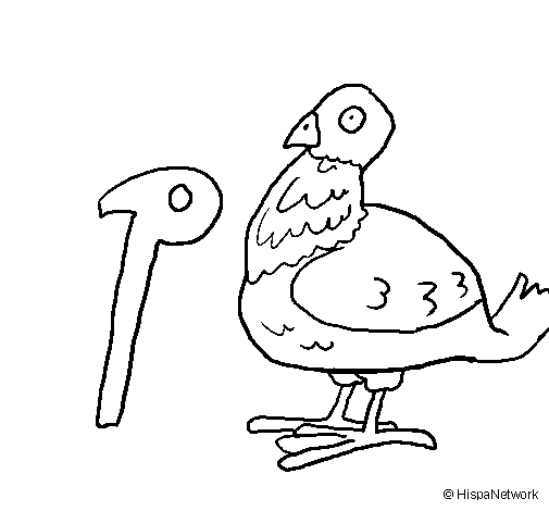 Pigeon coloring page