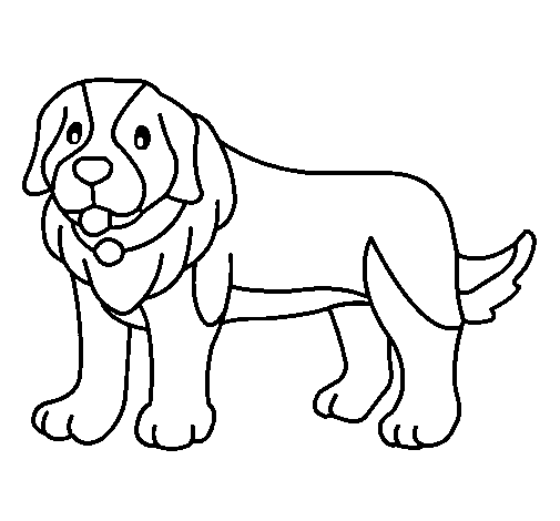 Pigment the dog coloring page