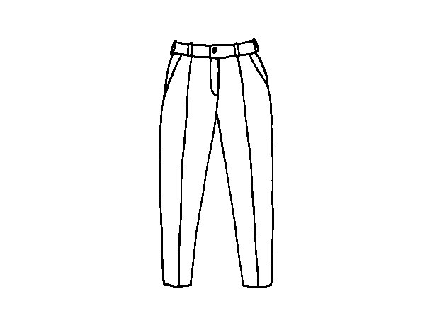 Pleated trousers coloring page - Coloringcrew.com