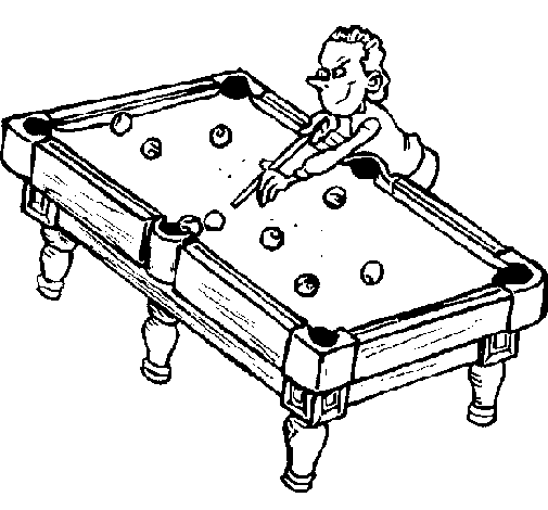 Pool coloring page