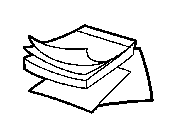 Post-it notes coloring page