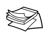 Post-it notes coloring page