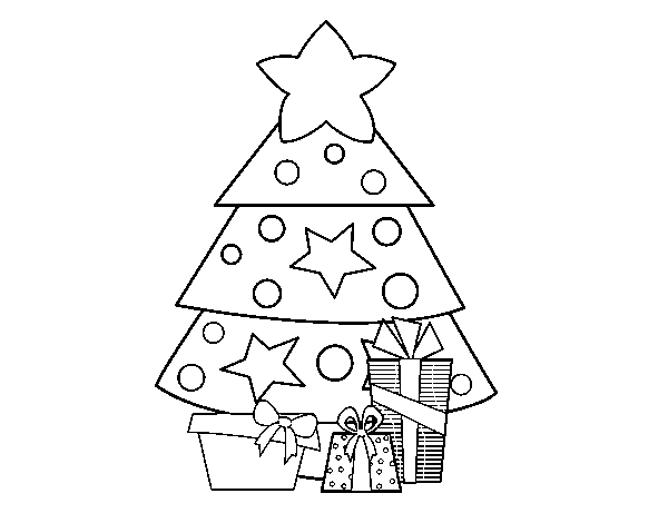 Presents 2 coloring page