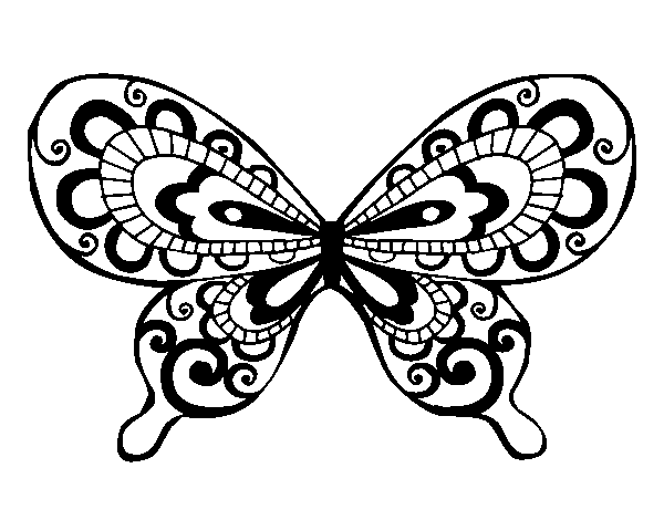Pretty Butterfly coloring page