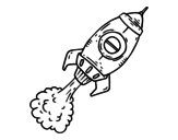 Propulsion rocket coloring page