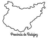 Province of  Badajoz coloring page