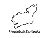 Province of La Coruña coloring page
