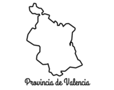Provincie of  Valencia coloring page