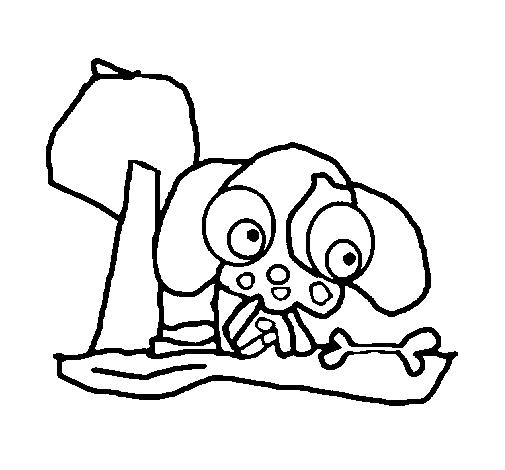 Puppy 2 coloring page