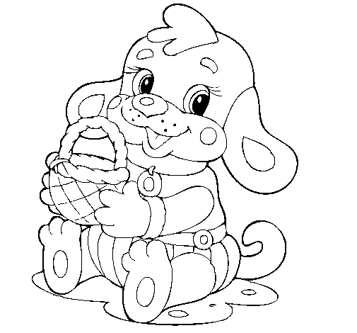 Puppy IV coloring page