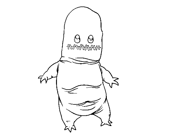 Rag Monster coloring page