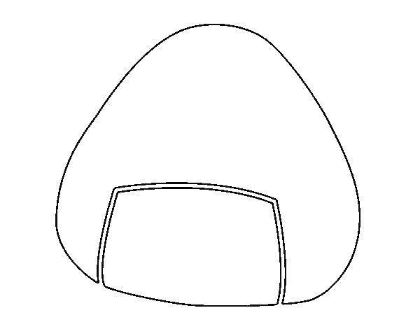 Rice Ball coloring page