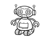 Robot doll coloring page